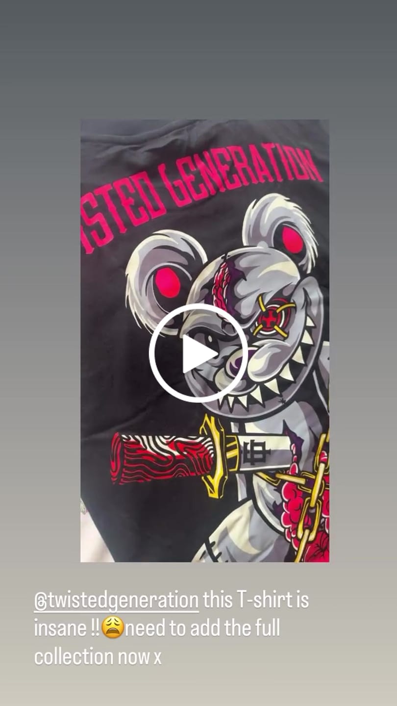 Customer video review of Psycho Teddy Oversized T-shirt