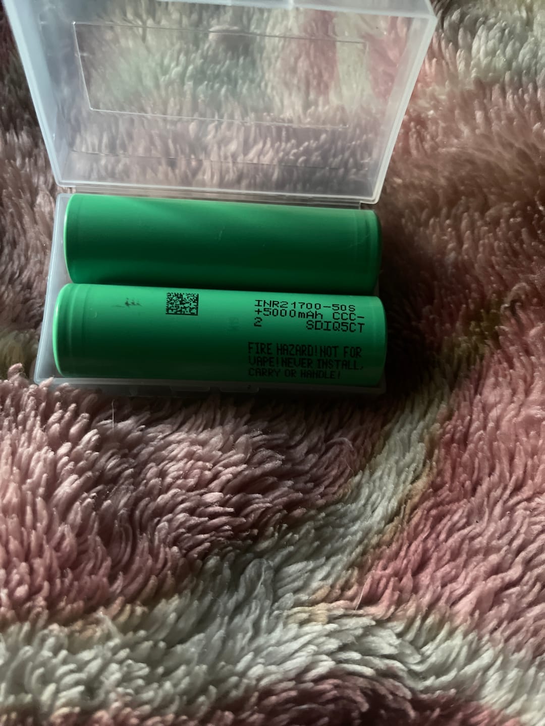Customer photo review of Samsung 50S 21700 5000mAh 25A Battery