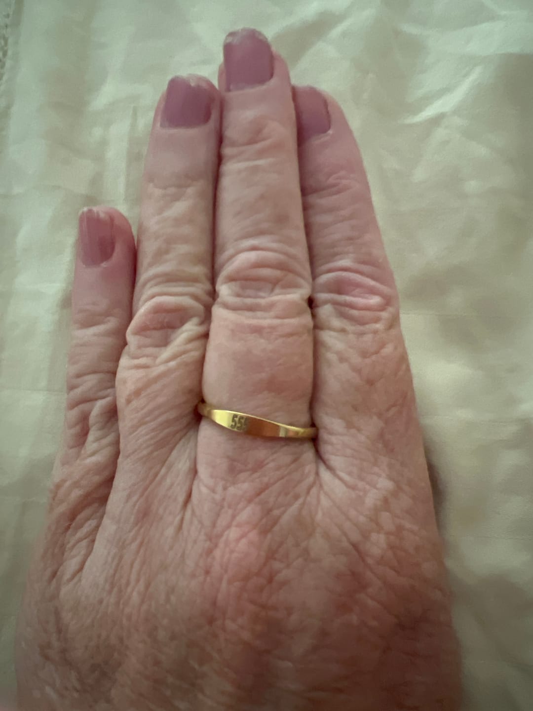 Customer photo review of Angelica® Angel Number Band