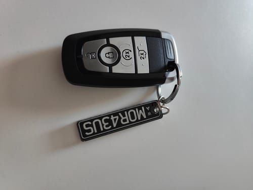 Customer photo review of WA Colour (Acrylic Style) Licence Plate Custom Keychain