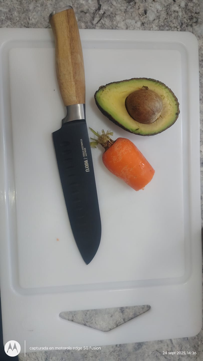 Customer photo review of Cuchillo Santoku Wayu