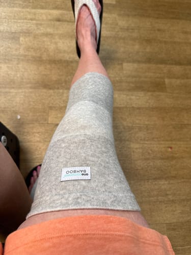 Customer photo review of Premium Bamboo Knee Sleeve (Single)