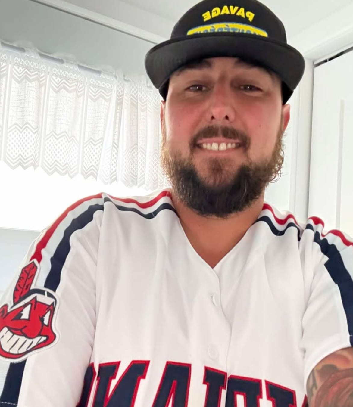Customer photo review of Ricky Vaughn Wild Thing Indians Baseball Jersey