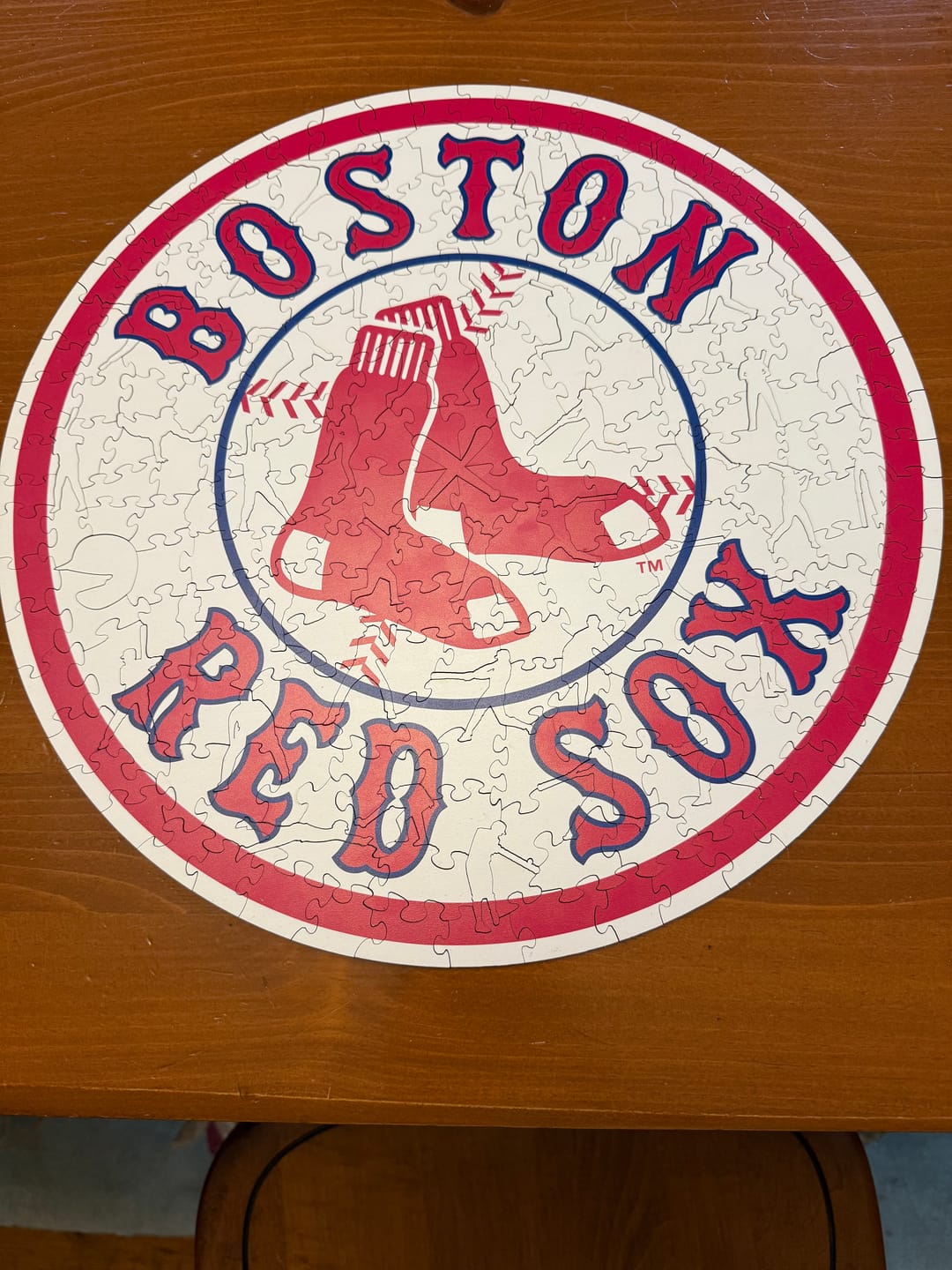 Customer photo review of Boston Red Sox™ - Wooden Puzzle
