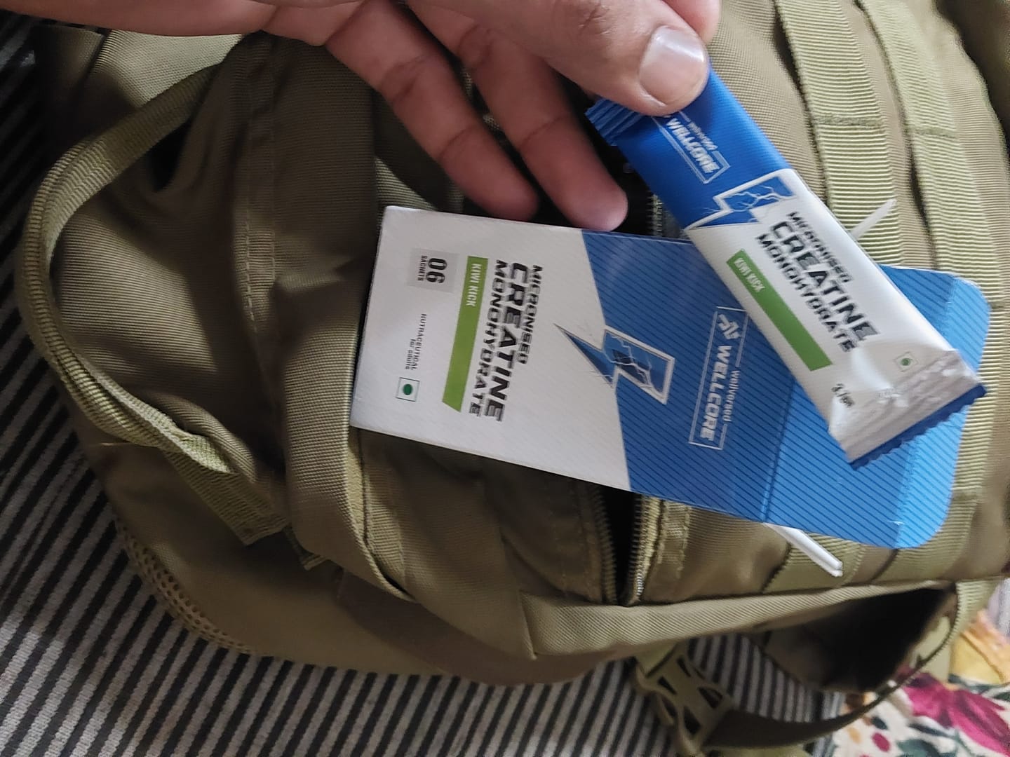 Customer photo review of Wellcore - Pure Micronised Creatine Monohydrate | Kiwi Kick (6 Sachets)