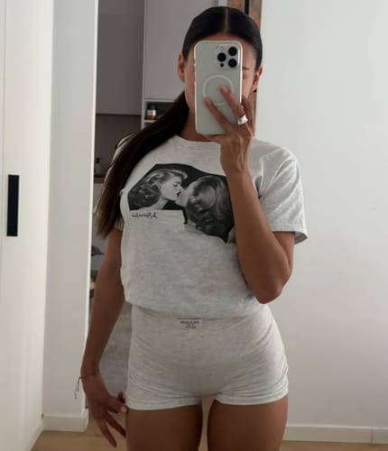 Customer photo review of pucker up baby tee