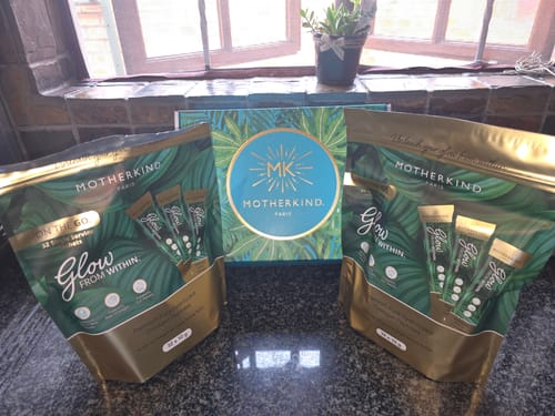 Customer photo review of Glow From Within Single Serving Sachet Starter Kit