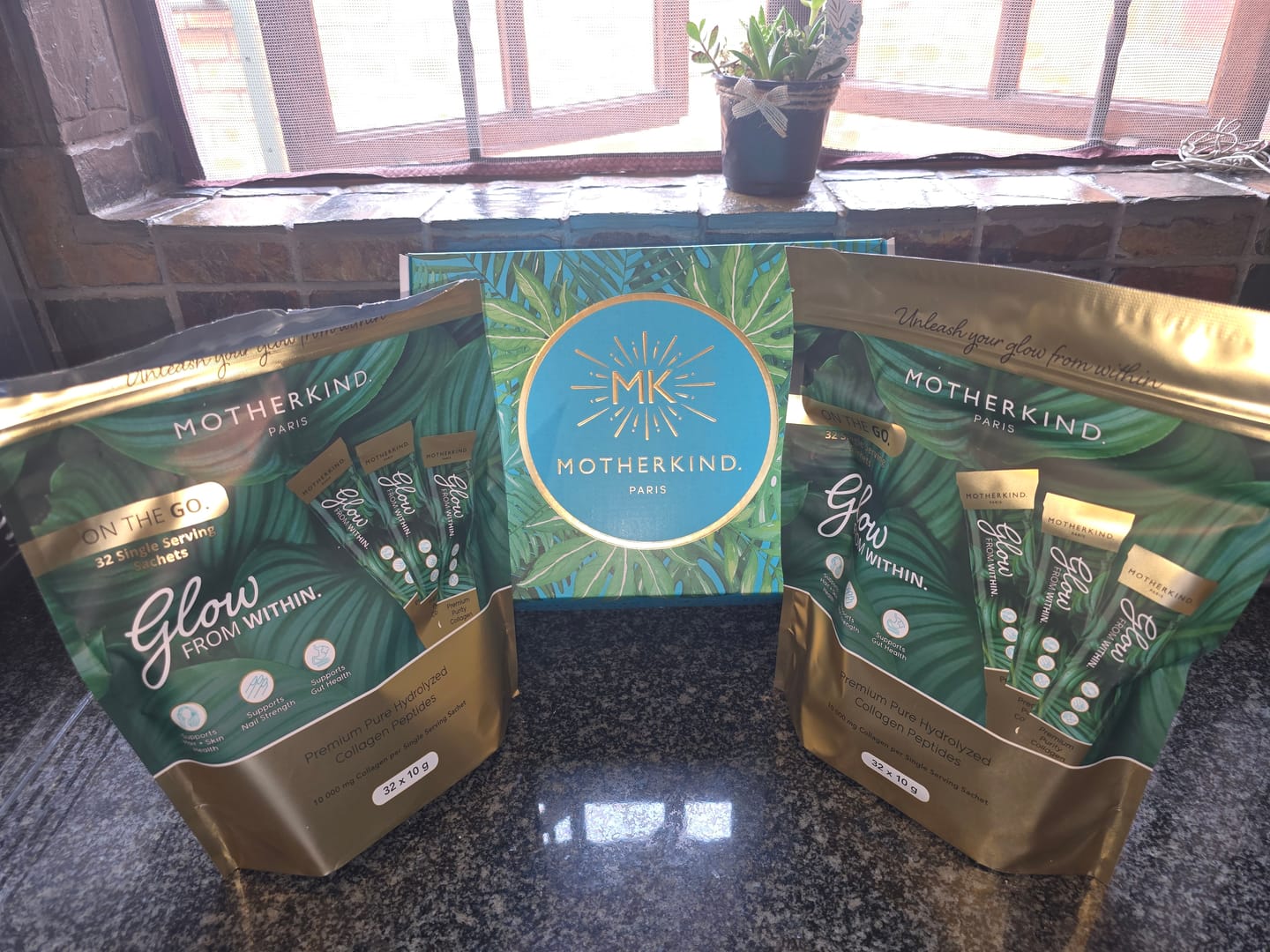 Customer photo review of Glow From Within Single Serving Sachet Starter Kit