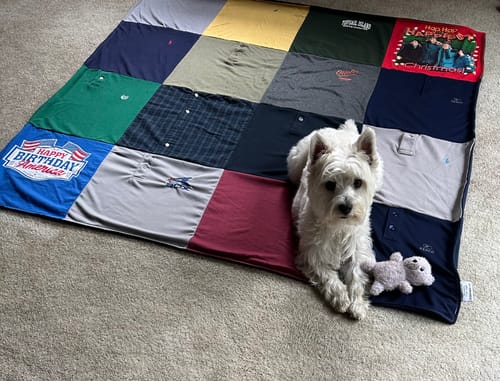 Customer photo review of Premium T Shirt Quilt