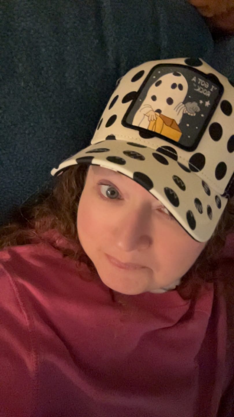 Customer photo review of OVERLORD X Peanuts: "I Got A Rock" Trucker Cap