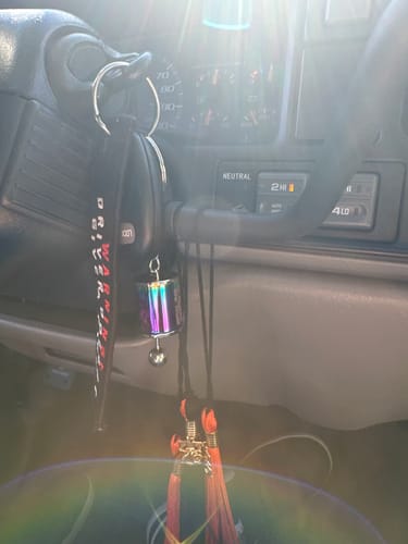 Customer photo review of Functional Shifter Keychain