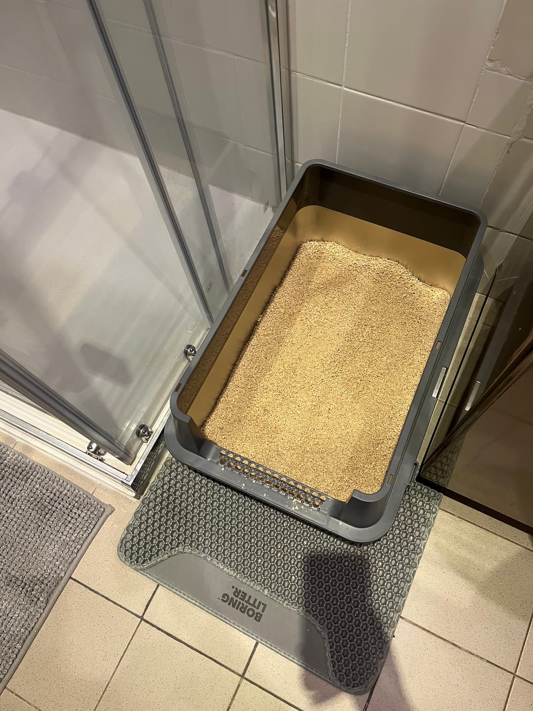 Customer photo review of BORING LITTER - Lettiera in Acciaio INOX