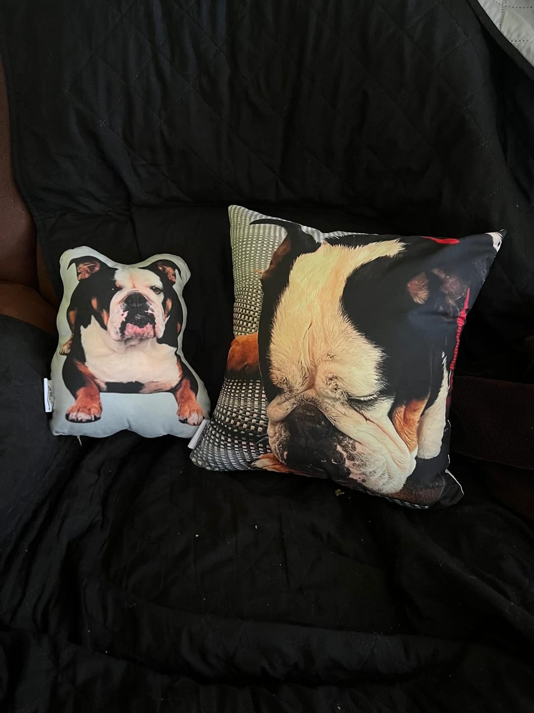Customer photo review of Personalisiertes Hundekissen