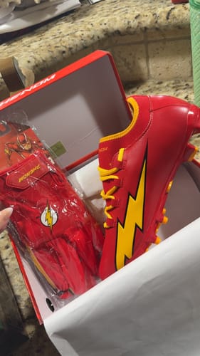 Customer photo review of The Flash Football Cleats - Velocity 2.0 by Phenom Elite