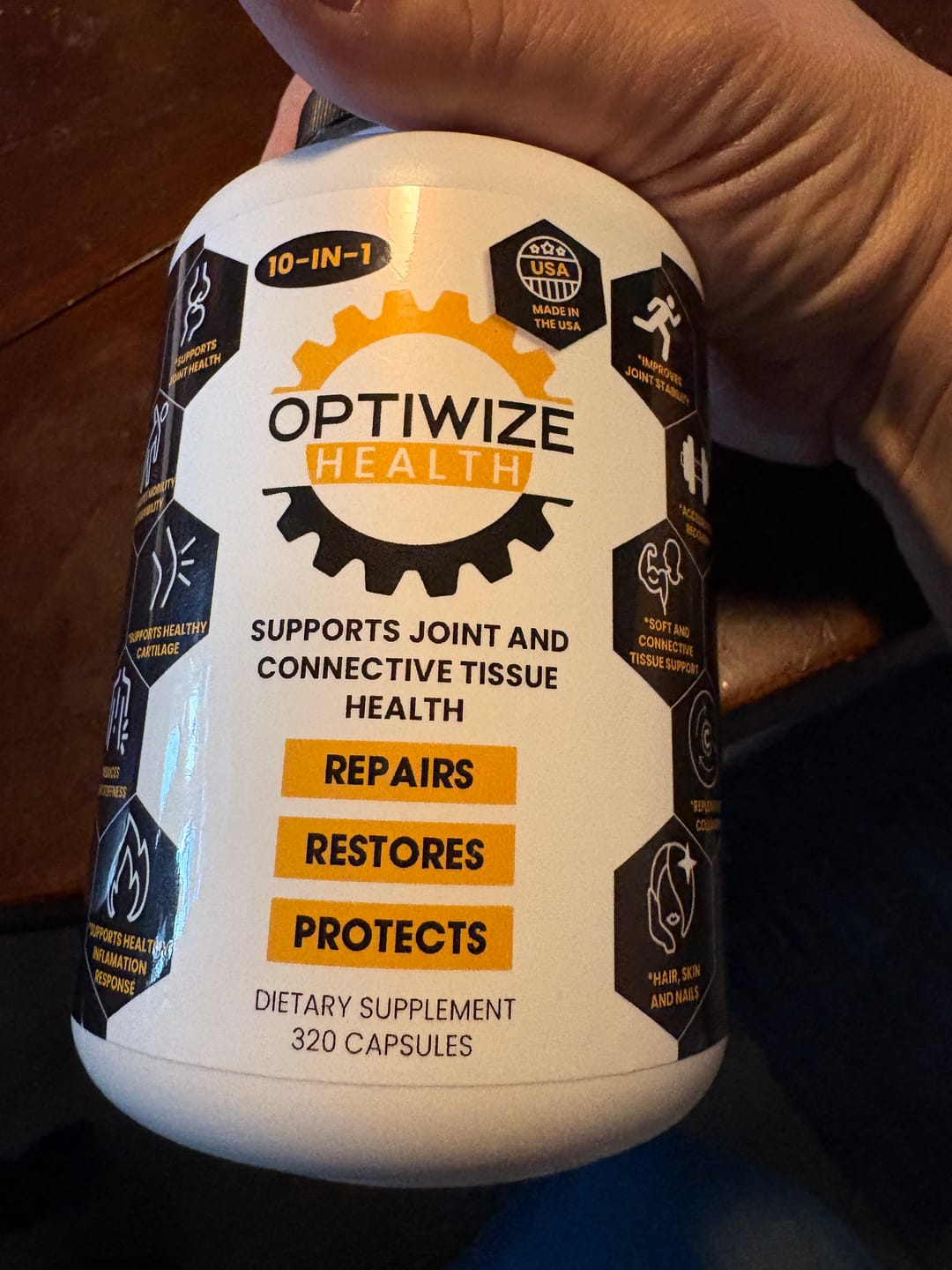 Customer photo review of OptiWize Collagen +Plus Human Supplement for Joint Health