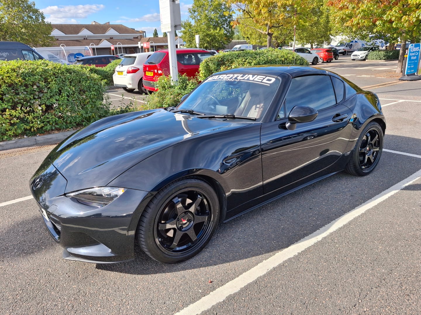 Customer photo review of HardTuned Window Banner - Modern