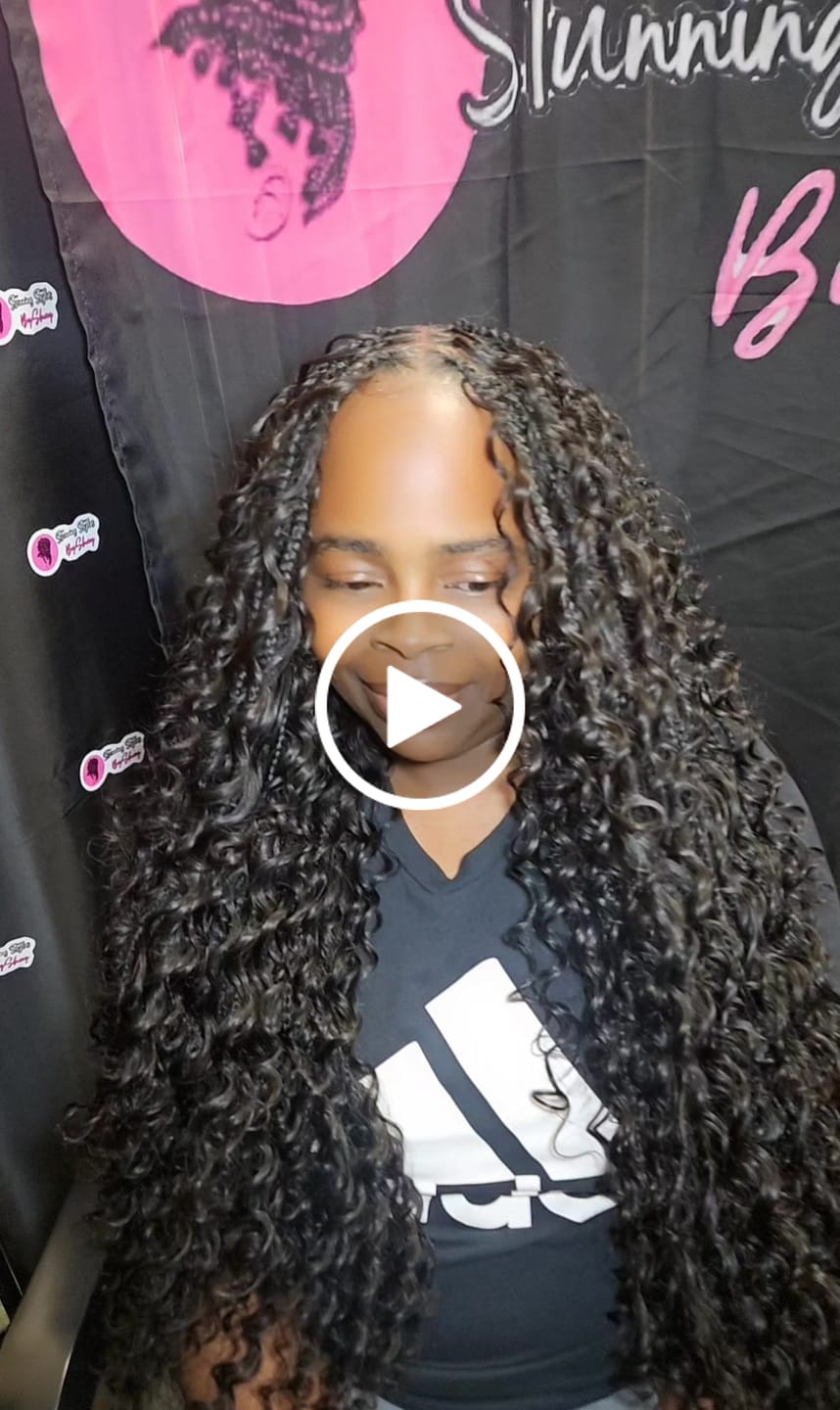 Customer video review of Double Drawn Burmese Loose Deep Wave Human Braiding Hair