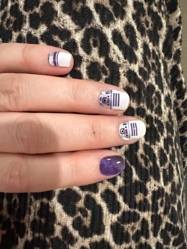 Customer photo review of R2D2 Star Wars Nail Wraps