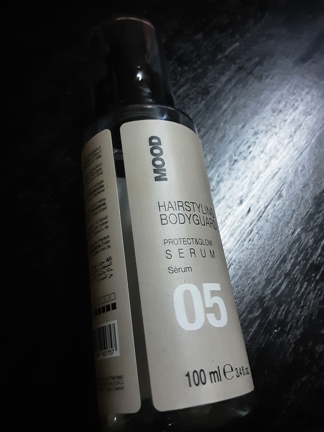 Customer photo review of Sérum Protector De Calor y Brillo Hairstyling Mood