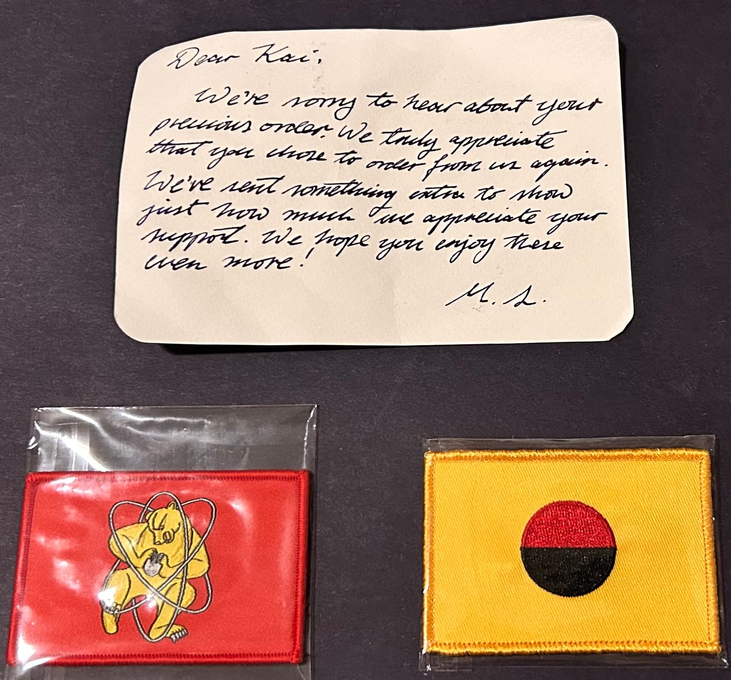 Customer photo review of Zheleznogorsk Town Flag Patch