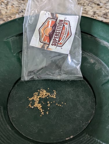 Customer photo review of 'SUPERSTITION GOLD NUGGET' - Gold Panning Paydirt