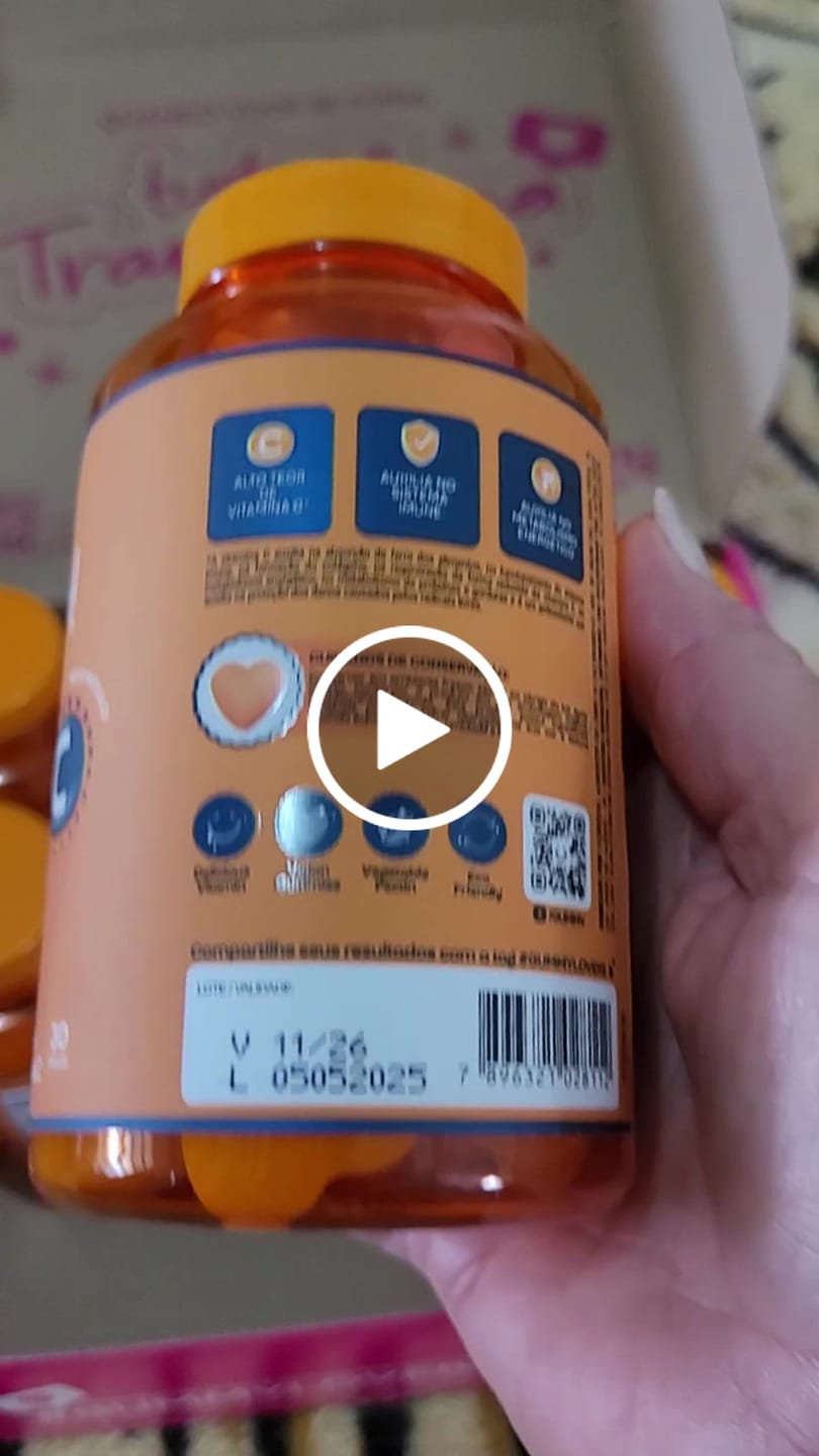 Customer video review of Gummy® Vitamina C Tangerina - 120 g