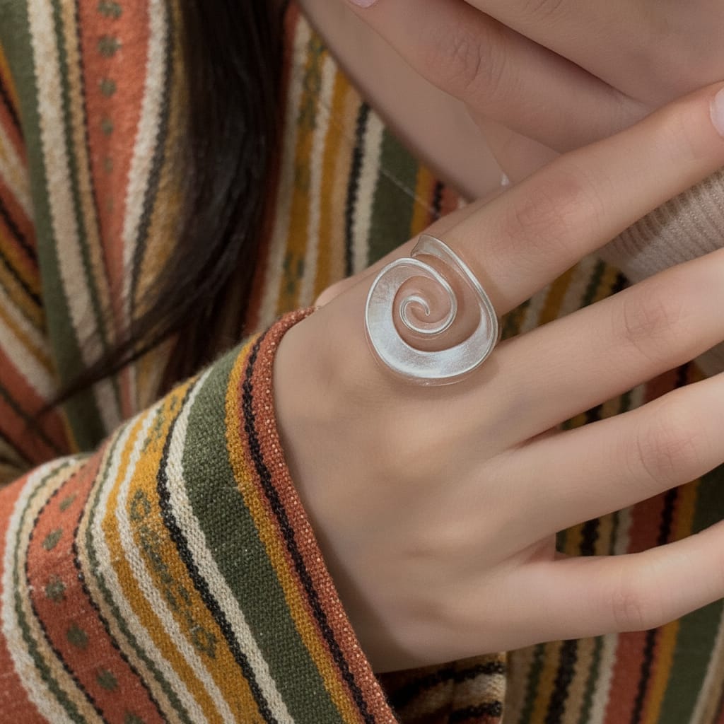 Customer photo review of Fluid Architecture Ring