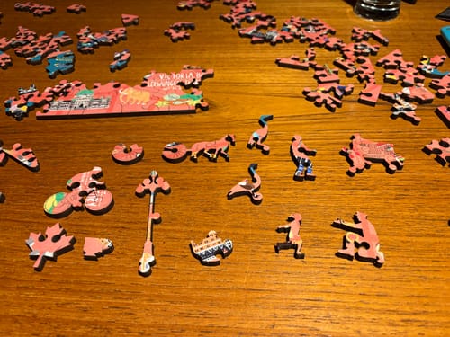 Customer photo review of Vivid Victoria Wood Jigsaw Puzzle