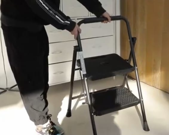 Customer photo review of Portable Folding Step Stool Ladder