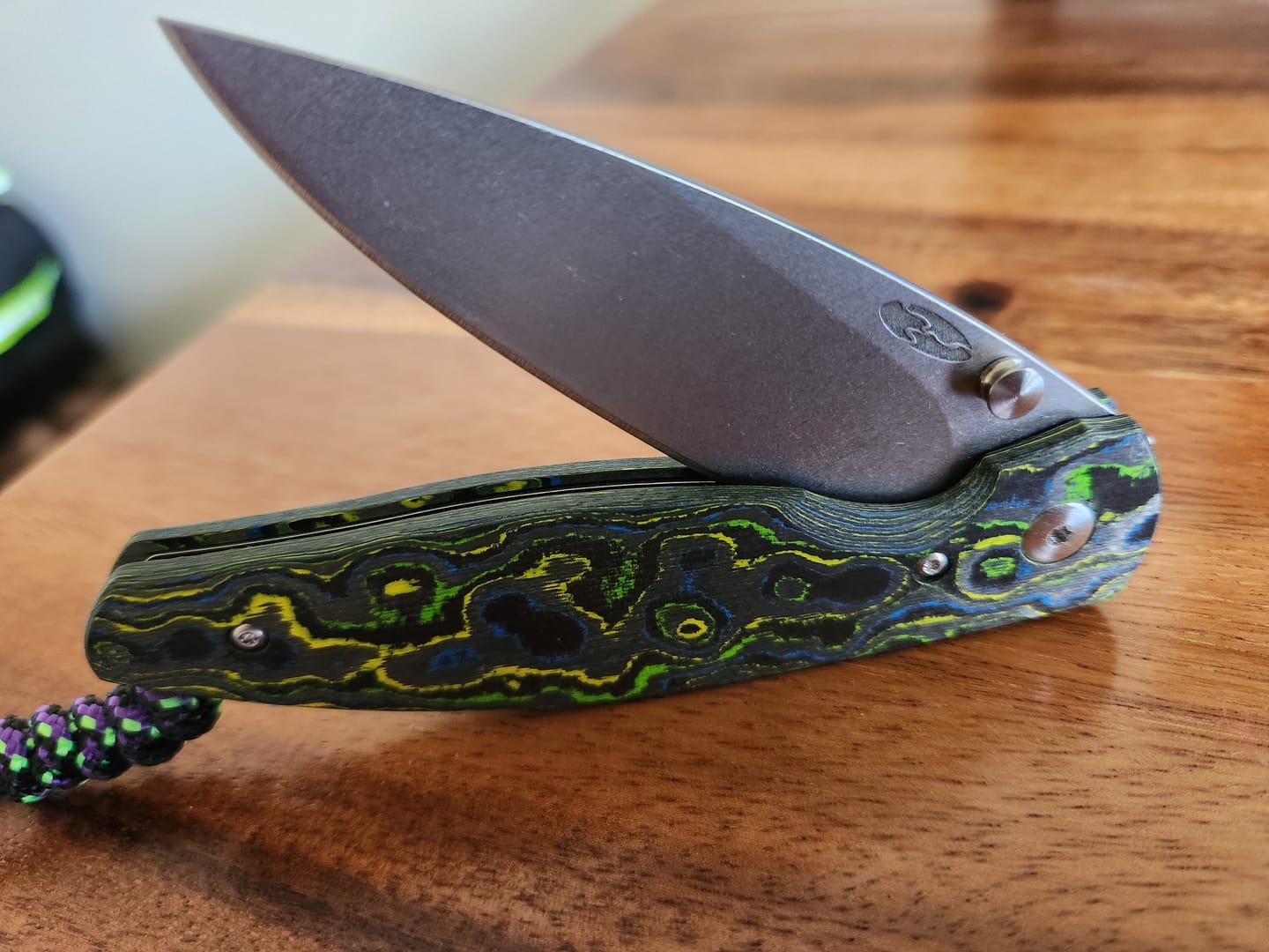 Customer photo review of Lone Star Knife Lanyard – Handmade Utility & Style