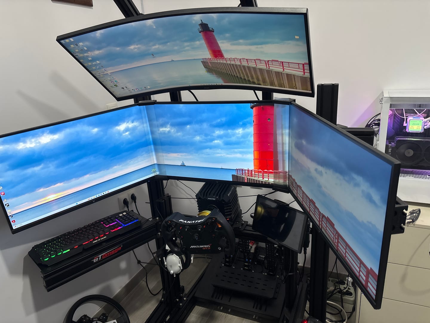 Customer photo review of Simulator Monitor Stand