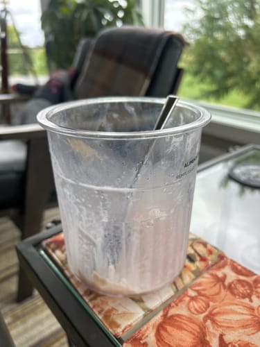 Customer photo review of Whey Protein Isolate with Organic Vanilla