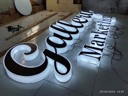 Customer photo review of CUSTOM SIGNS FOR Michael B Perry