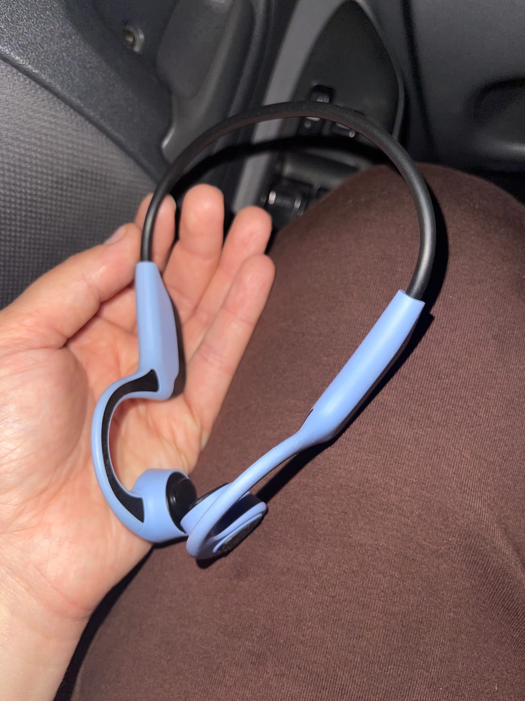 Customer photo review of Tayogo S5 Bone Conduction Open Ear Headphones With bluetooth & 8GB Memory