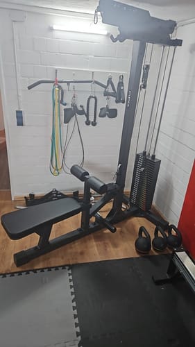 Customer photo review of Latzug mit Ruder-Station | 204cm Höhe