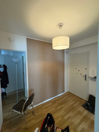 Customer photo review of Panneau acoustique en bois | Chêne Naturel avec Feutre Gris | De première qualité