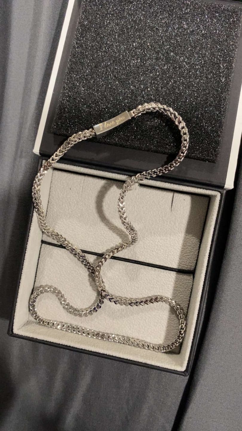 Customer photo review of 3mm Thin Franco Link Chain