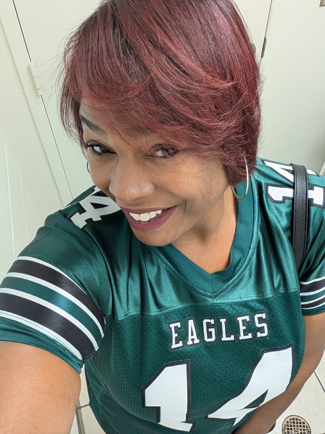 Customer photo review of Custom Kelly Green White-Gray Classic Style Authentic Football Jersey