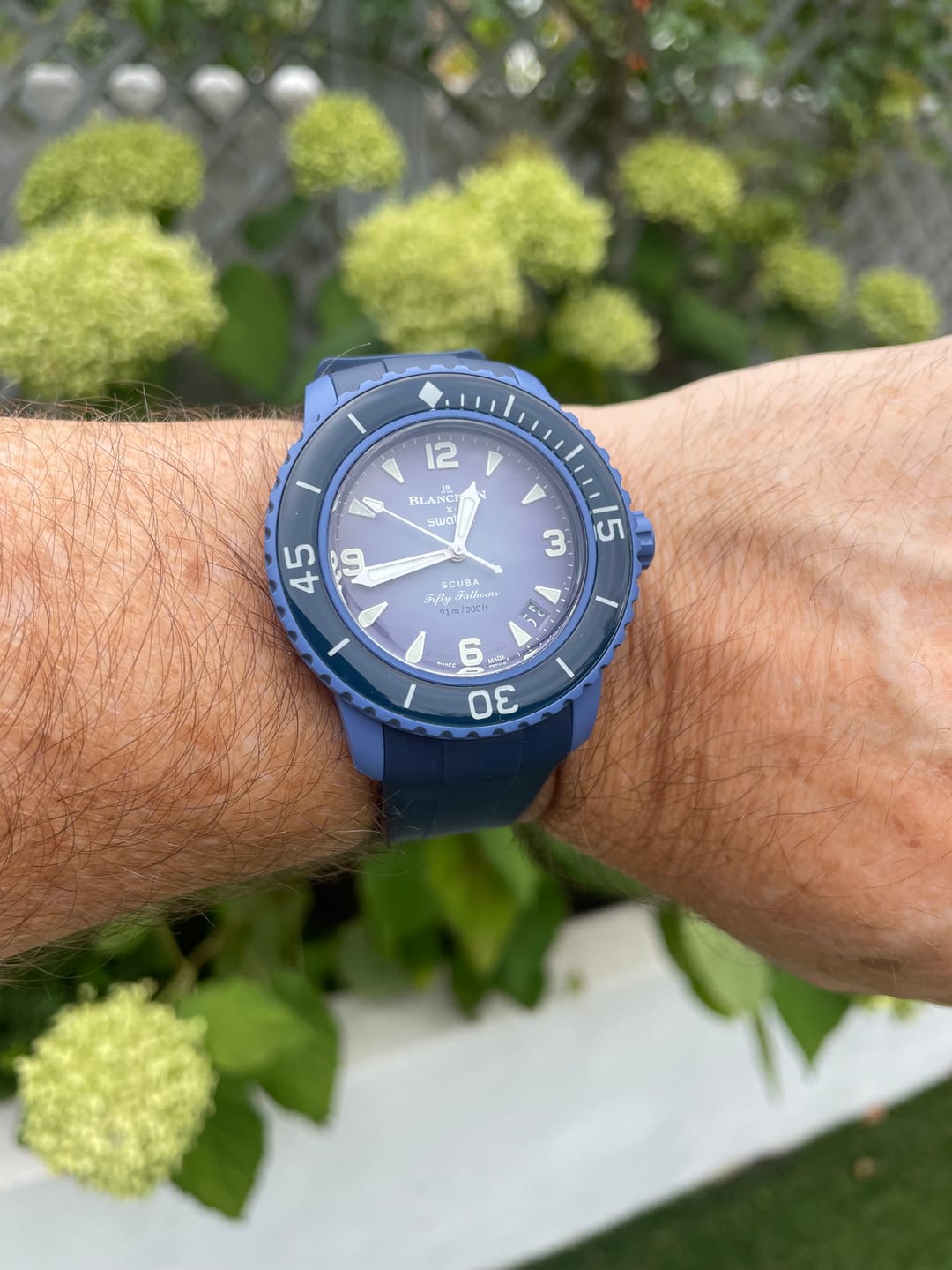 Customer photo review of Rubber Strap for Blancpain X Swatch Atlantic Ocean