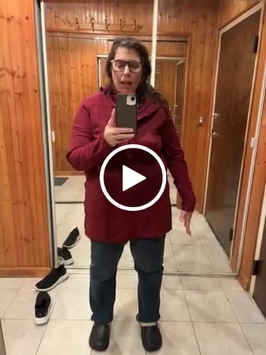 Customer video review of Madison Long Jacket