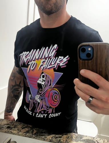 Customer photo review of I Can't Count T-Shirt