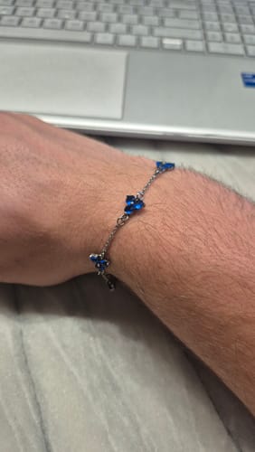 Customer photo review of OCEAN CLOVER BRACELET | Silver
