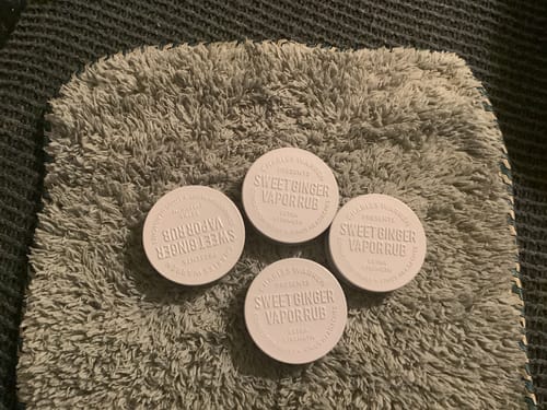 Customer photo review of Extra Strength Sweet Ginger Vapor Rub