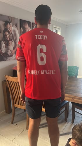 Customer photo review of Flight Jersey Glitch - Red