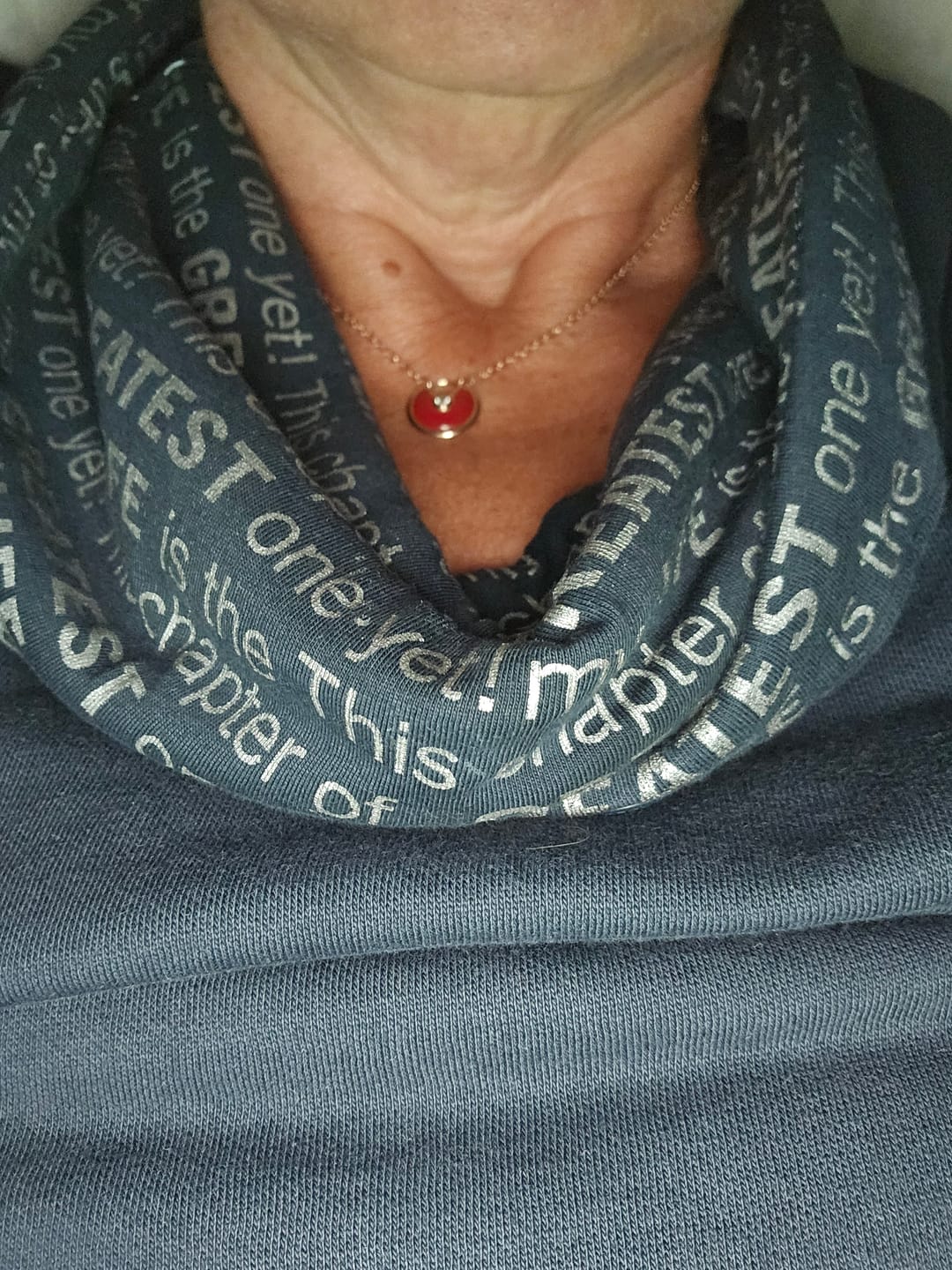 Customer photo review of Karneol Halskette - Kreismedallion