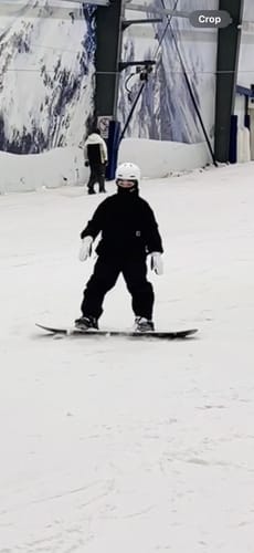 Customer photo review of Women's Black Insulated Baggy Snow Pants With Detachable Suspenders