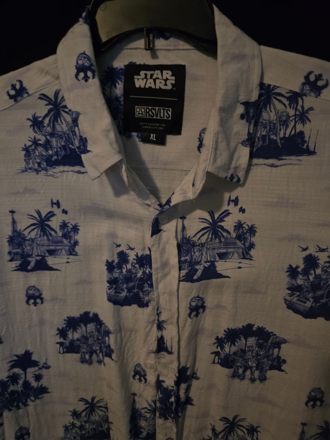 Customer photo review of Star Wars™ "Tide of the Battle" – Bamboo Short Sleeve Shirt