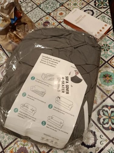 Customer photo review of Housses de Canapé Imperméable & Extensible