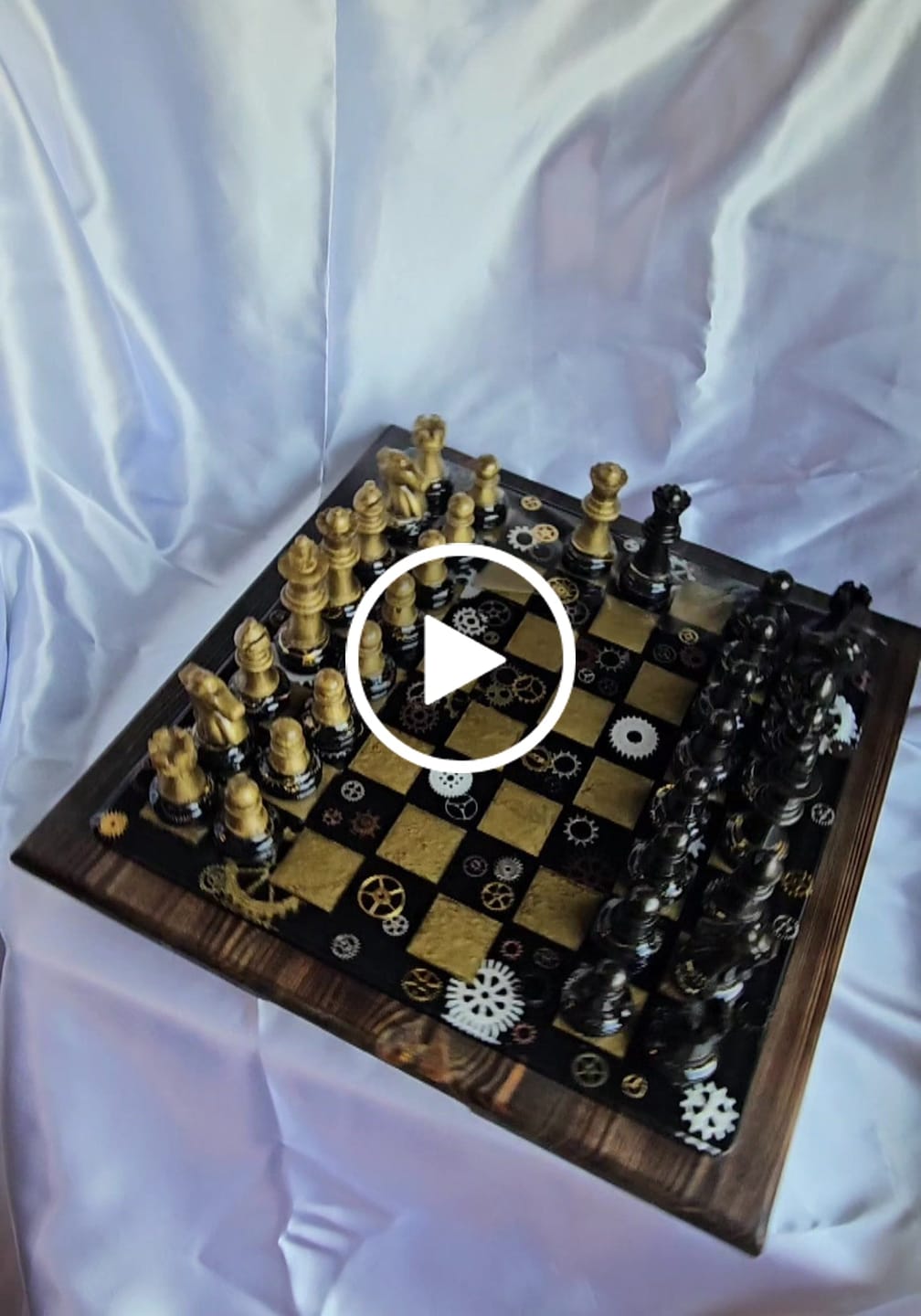 Customer video review of 12x12x0.75" Small Chess Board Silicone Mold With 1.2" Squares