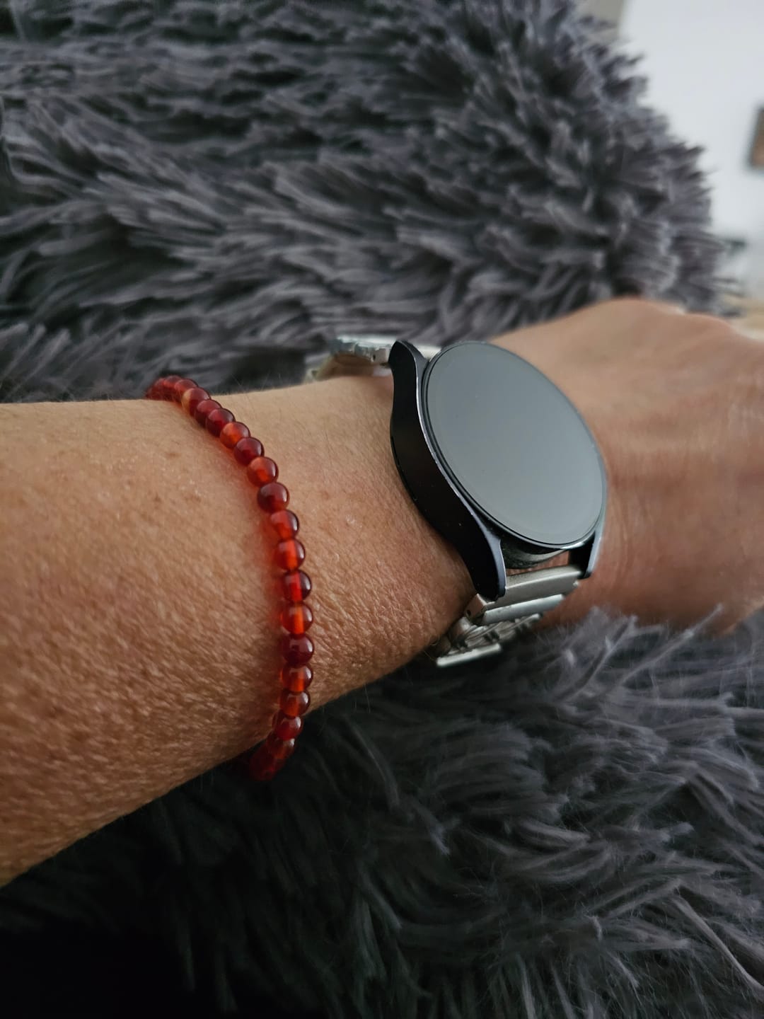 Customer photo review of Karneol Armband - Perlen
